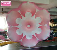 Décoration gonflable pour défilé en plein air, fleurs de cerisier japonaises spéciales, ballon gonflable à l'hélium rose Sakura