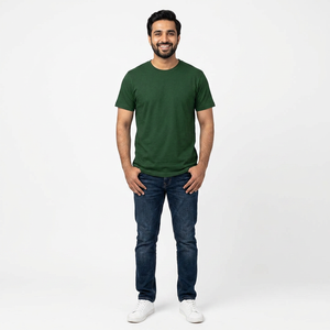 เสื้อยืดพรีเมียมเนื้อหนัก 100% ผ้าฝ้าย แขนสั้น คอกลม สำหรับผู้ชาย สไตล์ลำลอง แบบยาว  พร้อมคุณสมบัติป้องกันการเกิดขุย - Product Image 1