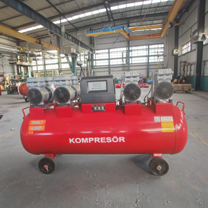 Compresor de Aire Vertical Portátil de 200L, Motor sin Aceite de Alto Rendimiento, Funcionamiento Silencioso, Bomba de 220V/380V para Uso Industrial - Product Image 1
