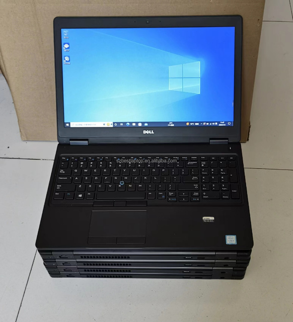 For De Ll E5580 7th Generation 15 Inch Used Laptop Original 8G 256G SSD English Keyboard Window 10 Business Series Computer