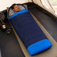 Sac de couchage enveloppant 4 saisons imperméable en Ripstop, ultraléger (1,1 kg-2,8 kg), raccordable, à capuche, lavable en machine, pour l'extérieur