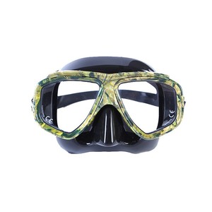 Framed Diving Mask Two <b>Windows</b> 4.0mm Tempered Glass Anti Fog For Adults Snorkeling Water Sports - Product Image 1