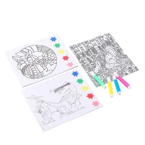 DIY drawing toys children cartoon water painting book sets for kids custom