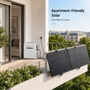 Generador Solar Plug and Play para Balcón, Jardín, Casa Pequeña, Batería LiFePO4 de 2.56kWh, Balkonkraftwerk BLUETTI Balco 260 - Product Image 1