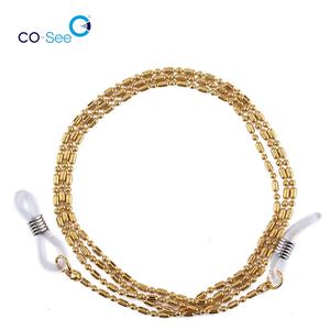 Chaînes de <span class=keywords><strong>lunettes</strong></span> à perles brillantes Chaîne de <span class=keywords><strong>lunettes</strong></span> de soleil en métal - Product Image 5