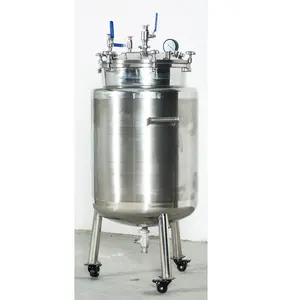 100 - 1500 Liter Double Jacket Chemical Reactor Stainless Steel Vacuum Double Jacketed Stirrer Tank Reactor