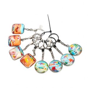 Porte-clés en acrylique personnalisé avec design gratuit, lettres imprimées, thème plage, photo couleur, breloque en plastique personnalisée, souvenir - Product Image 4