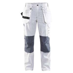 BLAKLADER - 713112101094D24 Women's <b>painter</b> trousers <b>White</b>/Grey - EAN 7330509543115 WORK TROUSERS CARGO WORK TROUSERS - Product Image 1