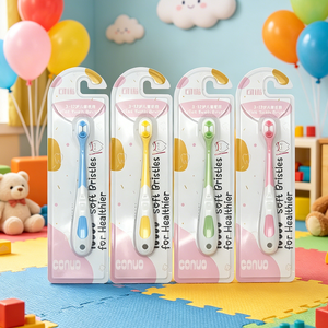 <span class=keywords><strong>Cepillo</strong></span> de <span class=keywords><strong>Dientes</strong></span> Manual de PP con Cerdas Suaves y Cabeza Pequeña para Niños de <span class=keywords><strong>1</strong></span> a 6 Años, Venta al Por Mayor - Product Image 1