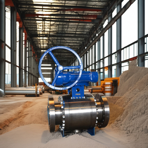 Stainless Steel <b>Worm</b> Gear Operated Mounted Ball Valves Ball - Product Image 3