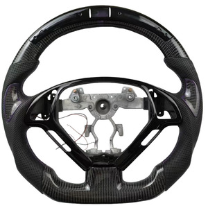 Volant en fibre de carbone LED personnalisable avec indicateur de régime pour <span class=keywords><strong>Infiniti</strong></span> G37 G37x G25 Q40 2007 2015 2018 2014 - Product Image 2
