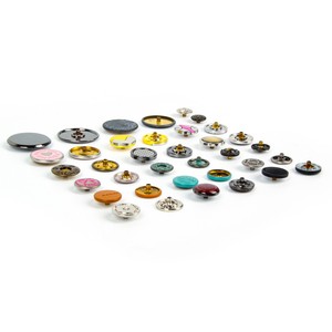 High Quality Eco-Friendly Zinc Alloy Custom Logo Plating Snap <b>Buttons</b> 10mm/18mm/20mm Custom Color & Size <b>Button</b> - Product Image 3