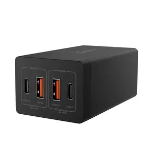 iLepo OEM ODM USB power delivery 2C+2A 20W 45W 65W GaN Chargers Quick Charge QC3.0 PD Charger Multi Ports Travel Fast Charger