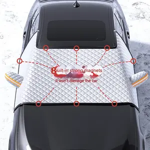 Tissu de couverture de neige en PE d'<span class=keywords><strong>hiver</strong></span> épaissi <span class=keywords><strong>Protection</strong></span> contre le gel du pare-brise anti-gel pour voitures à berline couverture de pare-neige de <span class=keywords><strong>voiture</strong></span> - Product Image 5