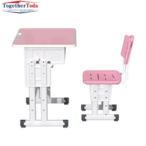Muebles Escolares Económicos y Duraderos Específicos para el Aula Moderna, Conjunto de Escritorio y Silla Individual para Estudiantes - Product Image 5