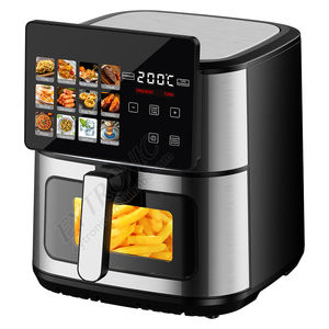 <span class=keywords><strong>Freidora</strong></span> de Aire Digital Multifuncional Sin <span class=keywords><strong>Aceite</strong></span> de 8L y 9L para el Hogar con Pantalla Táctil LCD a Color Personalizada de Acero Inoxidable - Product Image 2