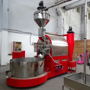 औद्योगिक कॉफी भुनने 120kg स्टेनलेस स्टील 120kg ड्रम कॉफी भुनने 120kg औद्योगिक कॉफी भुनने