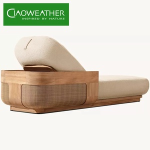 Chaise longue de <span class=keywords><strong>piscine</strong></span> en teck design moderne pour extérieur, confortable, pour plage, jardin, patio, <span class=keywords><strong>hôtel</strong></span>. - Product Image 4