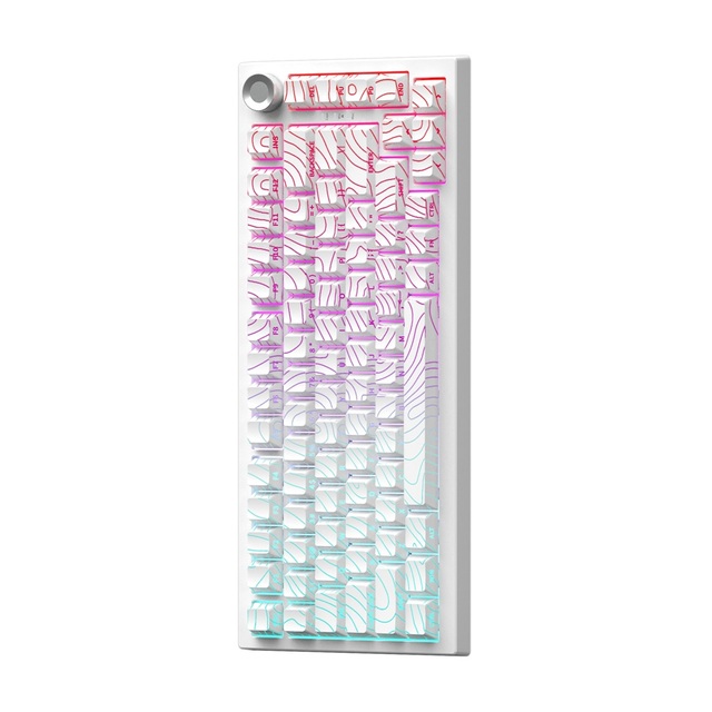 New Customizable Tri-mode Wired/2.4G/RGB PBT Mechanical Laptop Gaming Keyboard Rechargeable Battery Side-Engraved Design 81-Key