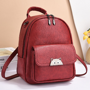 Vintage Leopard Print Women <b>Backpack</b> Retro <b>Large</b> Capacity Travel Rucksack Elegant Faux Suede Knapsack Trendy Teen Girls Daypack - Product Image 6