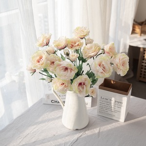 ดอกลิเซียนธัสประดิษฐ์ CallaFloral 4 หัว สีชมพู ฟ้า แชมเปญ ม่วง สำหรับตกแต่งบ้าน งานแต่งงาน - Product Image 1