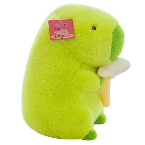 Venta al por mayor: Nuevo peluche de capibara verde adorable con forma de plátano amarillo, muñeco suave de algodón PP, regalos de decoración para el hogar para niños - Product Image 6