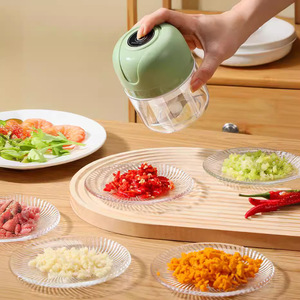 Electric Garlic Press <b>Mini</b> Garlic Mincer Portable Kitchen Garlic <b>Grinder</b> With Chopping Blade For Household Use - Product Image 3