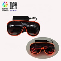 Lunettes lumineuses fluo LED, paire de lunette solaire avec lumière clignotante, nouvelle collection