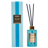 Diffuseur de parfum à roseaux d'huiles essentielles de luxe 200 ml, pot en verre coloré, marque privée, diffuseur d'arômes, idéal pour la décoration de la maison, coffret cadeau