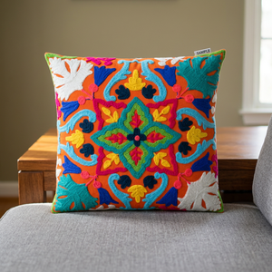 Haute vente en ligne Boho brodé coton oreiller et housses de coussin à la main carré housse de coussin pour canapé canapé - Product Image 3