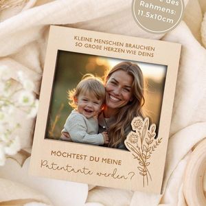 Cadre photo personnalisé en usine, aimant photo, cadre photo en bois, cadeau d'<span class=keywords><strong>anniversaire</strong></span>, forme carrée, marron - Product Image 4