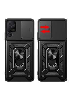 Vente chaude Armure Béquille Anneau Titulaire Voiture Montage Noir Camshield Téléphone Cas pour <span class=keywords><strong>TCL</strong></span> <span class=keywords><strong>40SE</strong></span> - Product Image 1