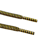 Lacets Weiou 4,5 mm ronds en polyester avec insert en fil métallique ondulé, adaptés aux chaussures décontractées