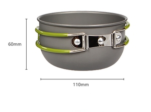 Ensemble <span class=keywords><strong>de</strong></span> casseroles <span class=keywords><strong>et</strong></span> poêles <span class=keywords><strong>de</strong></span> camping pour extérieur, réchaud <span class=keywords><strong>de</strong></span> type carte, kit <span class=keywords><strong>de</strong></span> cuisson en aluminium, fournitures <span class=keywords><strong>de</strong></span> pique-nique, ensemble <span class=keywords><strong>de</strong></span> casseroles portables - Product Image 5