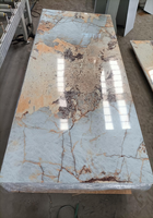 Panneau mural en feuille UV 1220x2440mm, panneau mural SPC effet marbre brillant, ignifuge B1, sans formaldéhyde E0, pour projets hôteliers, vente en gros