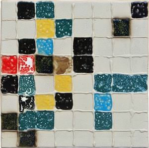 Un ensemble de 18 art peint rubik's <span class=keywords><strong>cube</strong></span> plaque de porcelaine peinture à l'huile décoration <span class=keywords><strong>mur</strong></span> mosaïque brique bureau <span class=keywords><strong>mur</strong></span> porte mosaïque - Product Image 3