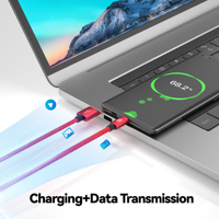 Câble de charge rapide USB-A vers Micro 2A 3A, coque en alliage d'aluminium, tressé en nylon, durable pour accessoires mobiles