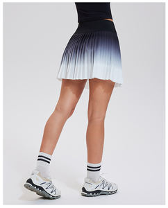 Venta al por mayor de ropa deportiva gradiente de Color Senior secado rápido cintura alta plisado bádminton Jersey bádminton <span class=keywords><strong>tenis</strong></span> faldas para mujeres - Product Image 5