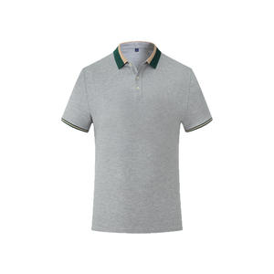 100% de algodón de manga corta para Polo, ropa de trabajo de verano personalizada, logotipo impreso, cultura publicitaria bordada para solapa - Product Image 3