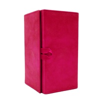 5 fentes rose PU cuir étui à lunettes organisateur plusieurs lunettes boîte de rangement lunettes de soleil valise plusieurs lunettes vitrine