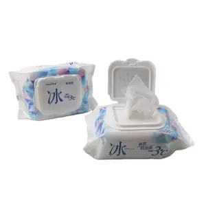 Cool Functional Wet Wipes Non Fragrance Daily Life Cools Wipes 30pcs/Box Feminine Mint Wet Wipes