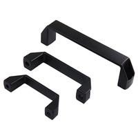 Poignée carrée industrielle en nylon robuste de 90 mm pour machine et commode