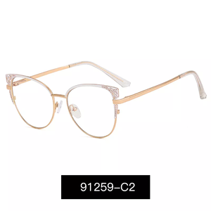 <span class=keywords><strong>Gafas</strong></span> de aleación de lectura <span class=keywords><strong>con</strong></span> <span class=keywords><strong>filtro</strong></span> de luz <span class=keywords><strong>azul</strong></span> para mujer, anteojos para <span class=keywords><strong>presbicia</strong></span> femeninos, montura de ojo de gato hueca, a la moda - Product Image 4