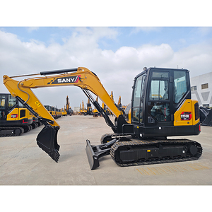 Miniexcavadora China de 5.5 Toneladas SANY SY55U, Modelo de Alta Eficiencia SY55C con Pulgar Hidráulico y Acoplador Rápido - Product Image 5