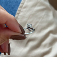 Bague de fiançailles solitaire ovale 3 carats à quatre griffes avec bande unie, diamant de laboratoire, or massif 10K/14K/18K, certifié IGI, couleur DEF CVD/HPHT