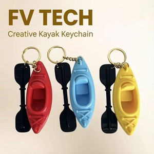 พวงกุญแจเรือคายัค FUSEJOYCreative, จี้ห้อยรถ, ของเล่นคลายเครียด, ของขวัญกีฬาเรือคายัคสุดสร้างสรรค์ - Product Image 1