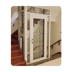 Cam çift döner kapı yüksek kaliteli otomatik ev tipi asansör
