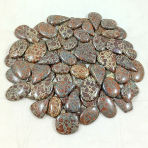 Radha Arts - Cabujones de Jaspe Asteroidal Natural Marrón y Rojo de 25-40 mm, Piedras Preciosas Sueltas Multiformas para la Fabricación de Joyas al por Mayor - Product Image 1