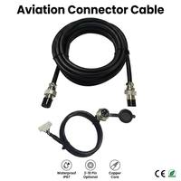Conector Macho Robusto M12 de 2-8 Pines con Clasificación IP65, 250V/110V, Aislamiento de PVC, Conductores de Cobre, Arnés de Cableado Electrónico