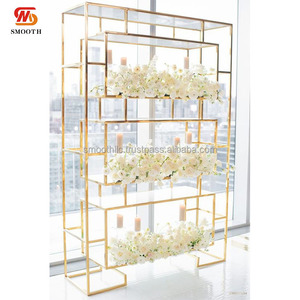 SMOOTH Wedding Events Party Champagne Display <b>Shelf</b> Silver Stainless Steel Wine Rack - Product Image 4